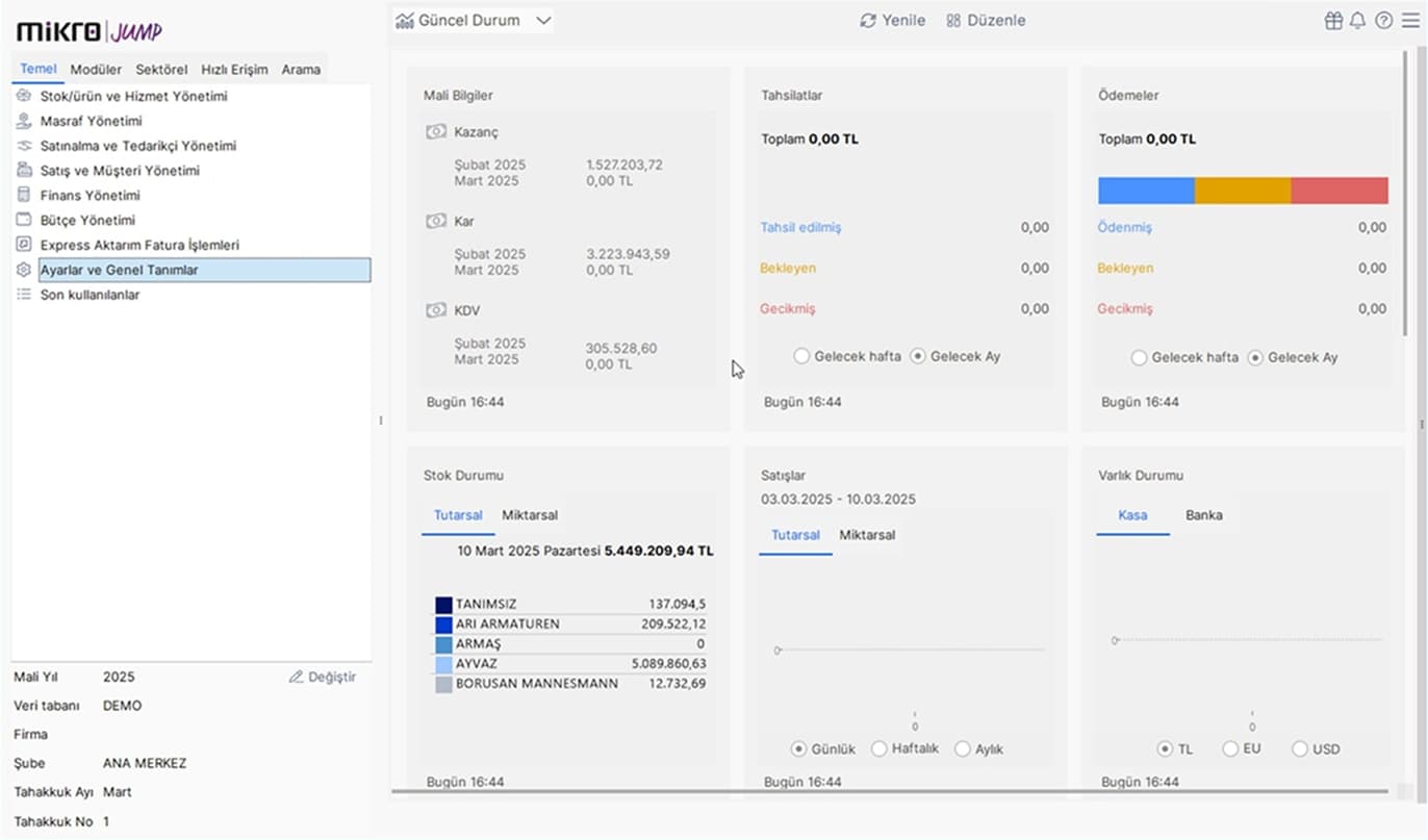 Mikro Jump Arayüzü